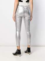 Thumbnail for your product : J Brand metallic skinny jeans