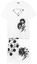 Thumbnail for your product : Prada Printed t-shirt and skirt set