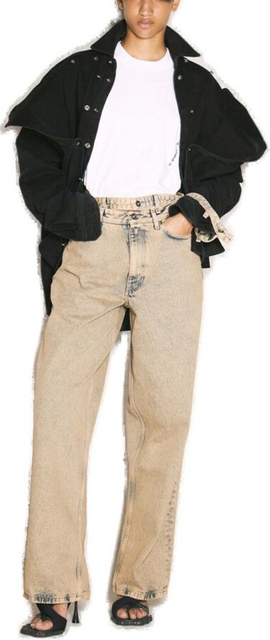 Y/Project Double Waistband Wide-Leg Jeans