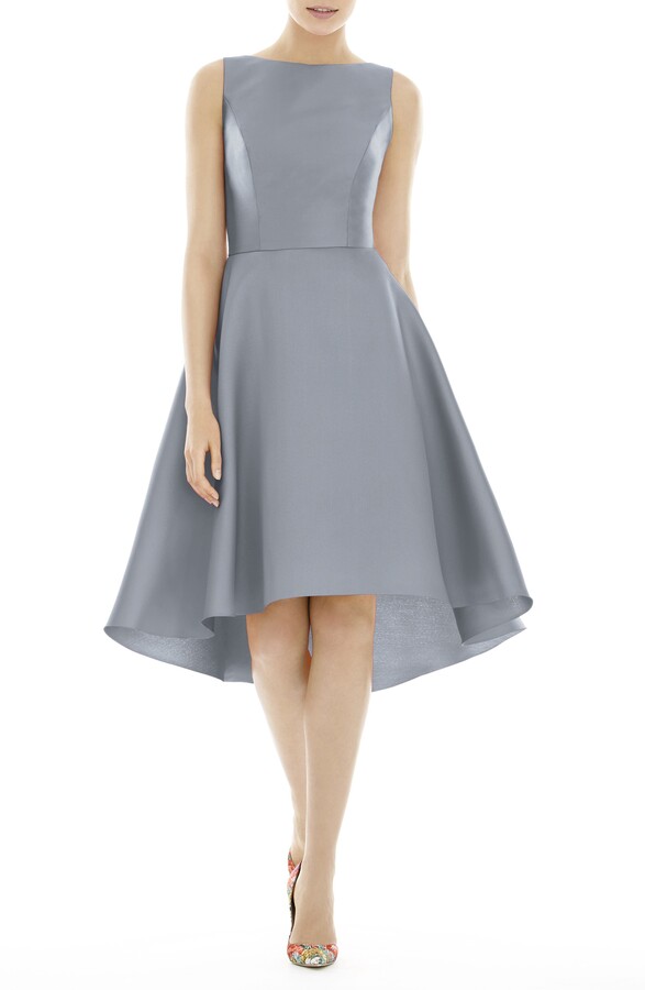 grey cocktail dress
