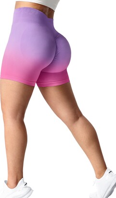 VOYJOY Tie Dye Biker Shorts for Women High Waist Seamless Shorts