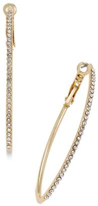 Thalia Sodi Gold-Tone Crystal Pavandeacute; Marquise Hoop Earrings, Created for Macy's