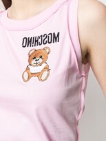 Thumbnail for your product : Moschino Embroidered-Logo Sleeveless Top