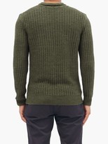 Thumbnail for your product : Inis Meáin Linen And Silk-blend Sweater - Dark Green