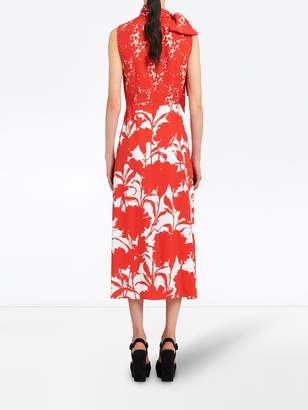 Prada carnation print dress