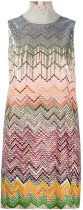 Missoni Sequined Zigzag Cocktail Dress