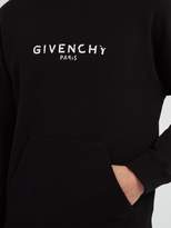Thumbnail for your product : Givenchy Logo-print Cotton Hooded Sweatshirt - Mens - Black