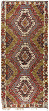RugSpecialist 6x13 Ft Geometric Handmade Turkish Wool Kilim Runner Flat-Weave Floor Covering