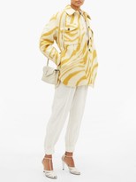 Thumbnail for your product : Isabel Marant Harvey Tiger-print Brushed-wool Overshirt - Yellow Multi