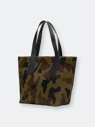 graham tote with camo print