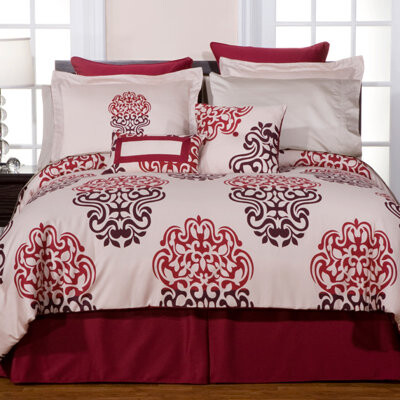 Pointehaven 3 Piece Reversible Duvet Cover Set