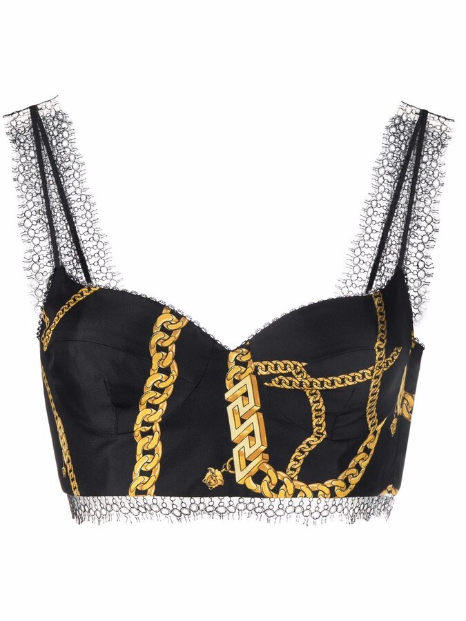 versace bralette top