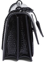 Thumbnail for your product : Saint Laurent Medium Sunset Croc Embossed Leather Shoulder Bag