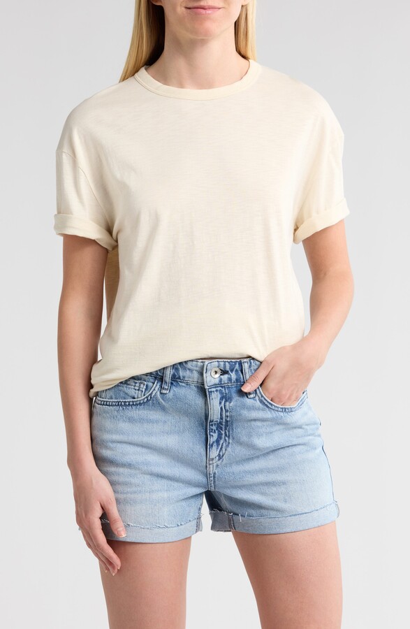 Rag & Bone Slub Boyfriend Fit Crew Tee