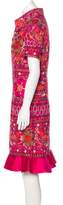 Thumbnail for your product : Naeem Khan Embroidered Midi Dress