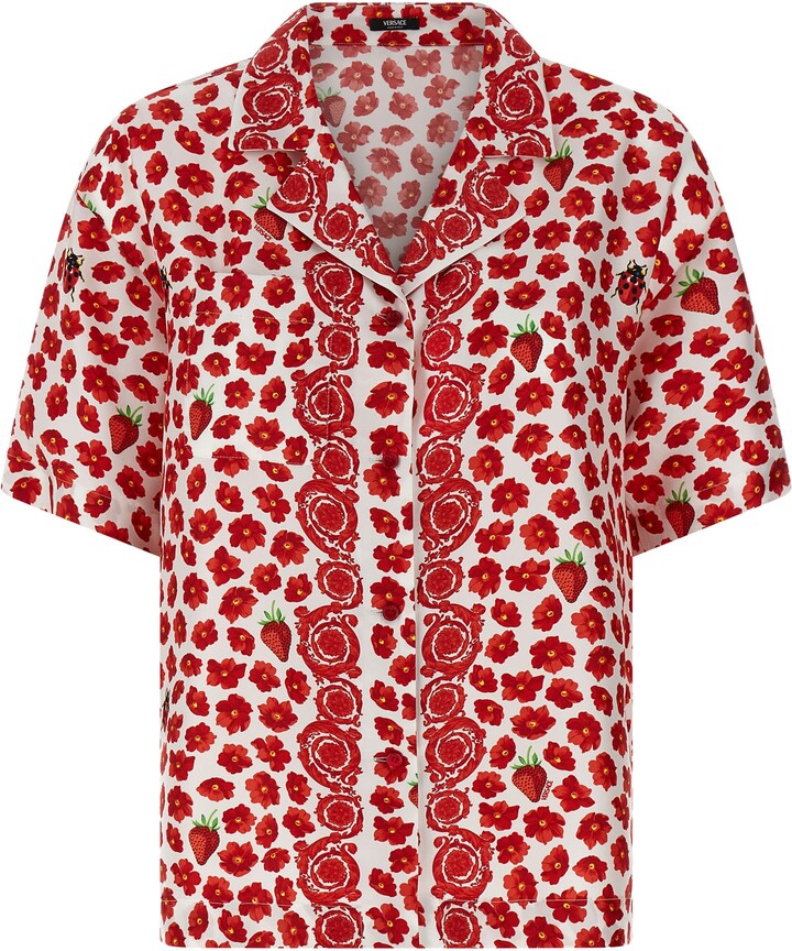 Versace 'strawberry Garden' Shirt