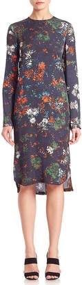 Cédric Charlier Women's Long Sleeve Floral Print Dress