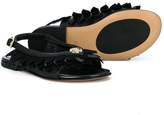 Thumbnail for your product : Roberto Cavalli Junior petal detail sandals