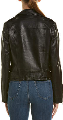 Bagatelle Nyc Pebbled Leather Biker Jacket