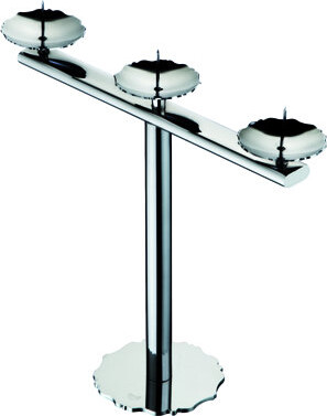 Dolce Vita 9.6'' H 18/10 Stainless Steel Dining Room Candelabra