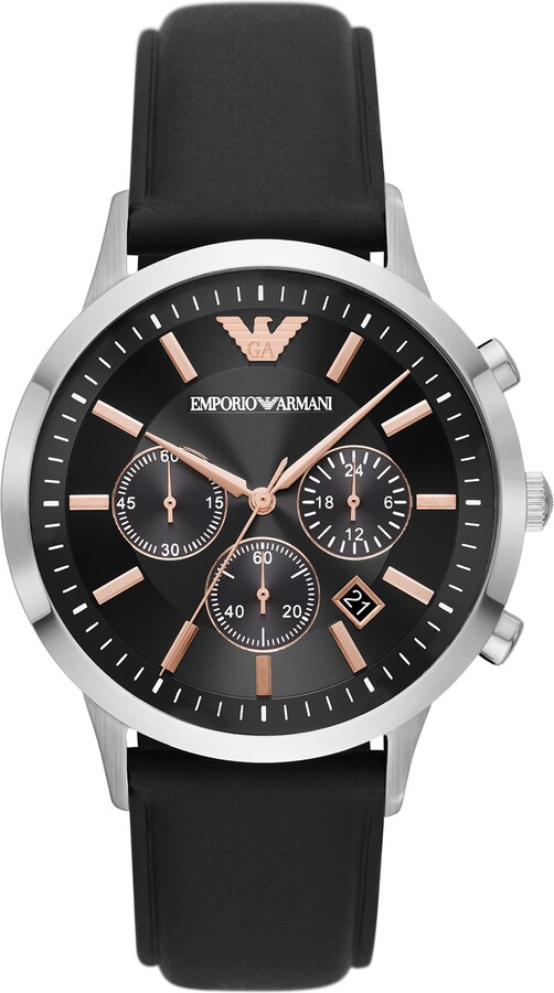 Emporio Armani Ar11431 Wrist Watch Black - ShopStyle