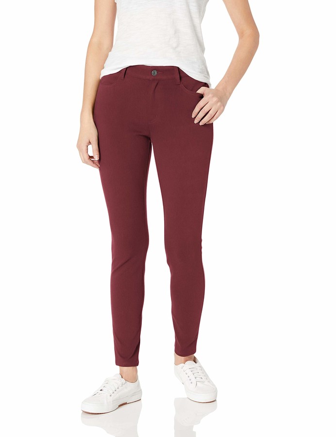 burgundy slim fit jeans