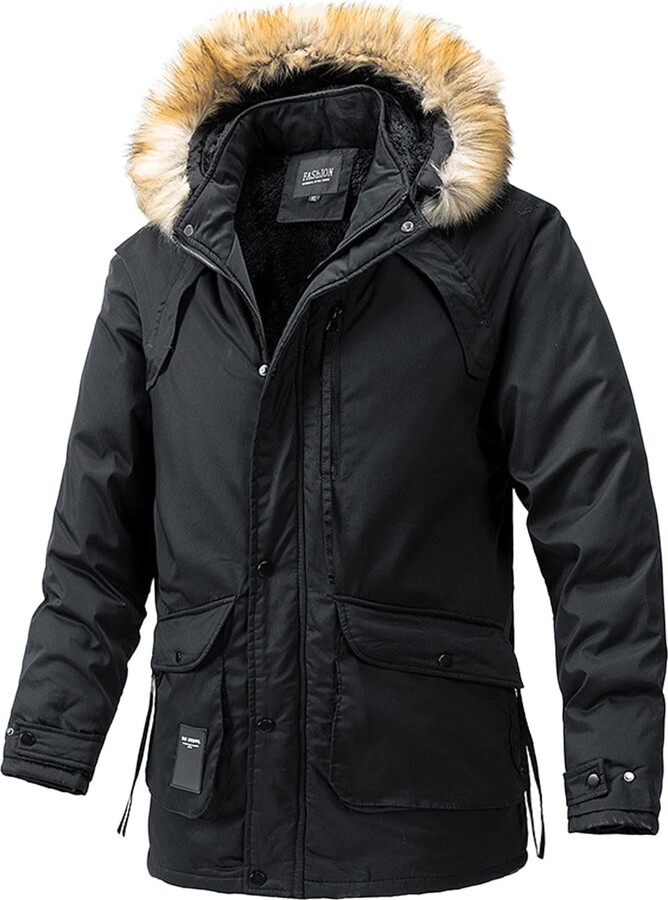 Joe Browns Mantel Military Style Herren SQUADRON Mens Sheepskin - Main Image