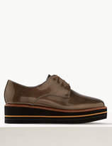Thumbnail for your product : M&S CollectionMarks and Spencer Leather Flatform Brogue Shoes