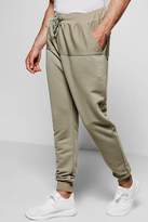 Thumbnail for your product : boohoo Reverse Panel Drop Crotch Joggers
