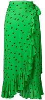 Thumbnail for your product : Ganni Georgette long skirt