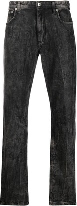 Roberto Cavalli Washed-Effect Straight-Leg Jeans