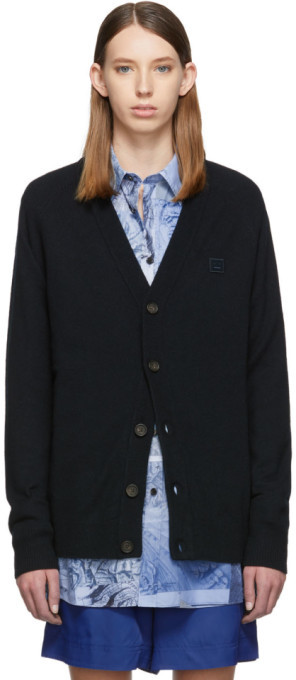 acne studios black cardigan