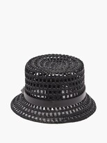Thumbnail for your product : Valentino Garavani Roman Stud Woven Bucket Hat - Black
