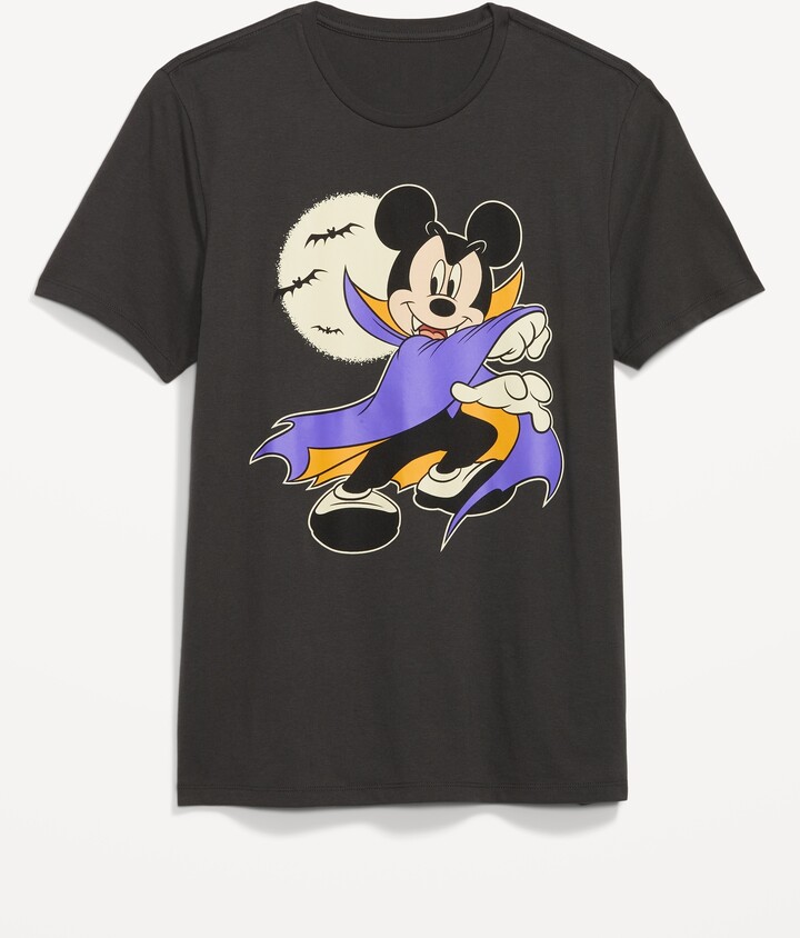 Glichi Mickey Mouse Wink Nero T Shirt Uomo Donna Unisex 