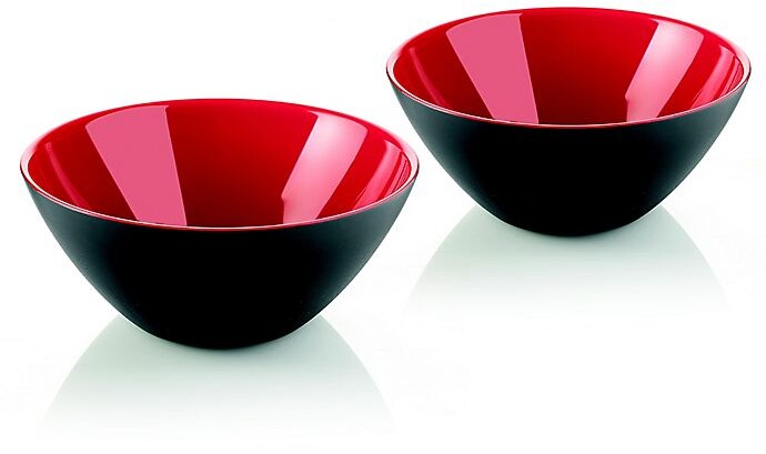 Guzzini My Fusion Bowl In Black/white/red (Set Of 2) Black/red - ShopStyle  Dinner Plates