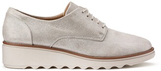 clarks silver brogues