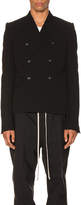 Thumbnail for your product : Rick Owens JMF Cropped Blazer in Black | FWRD