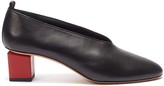 Thumbnail for your product : Gray Matters Mildred' geometric heel choked-up leather pumps