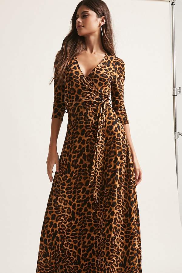 Forever 21 Leopard Print Maxi Dress - ShopStyle