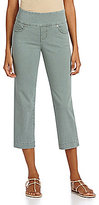 Thumbnail for your product : Jag Jeans Felicia Pull-On Twill Cropped Jeans