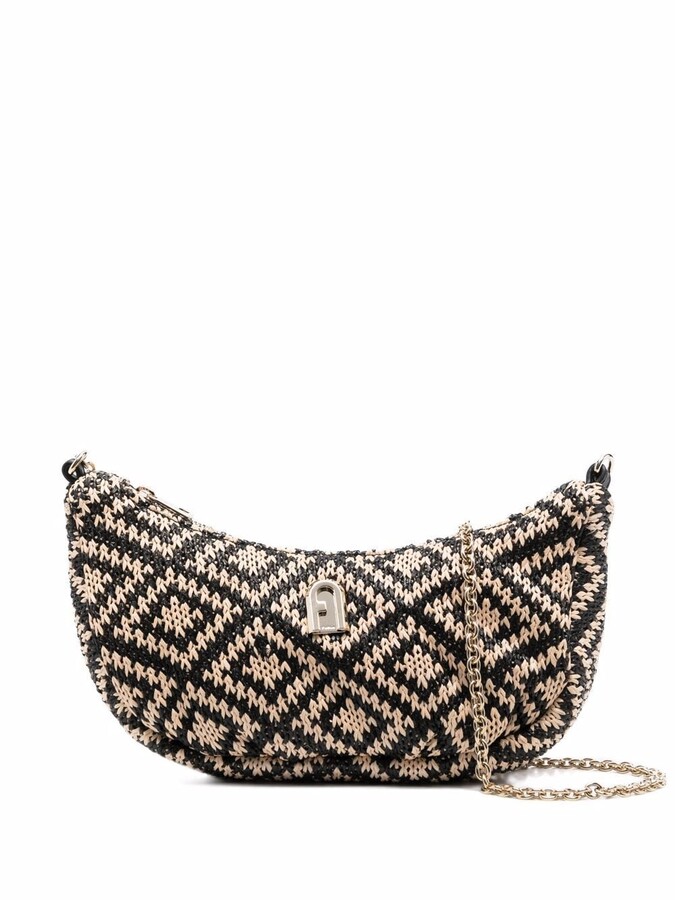 raffia cross body bolsa