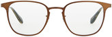 Thumbnail for your product : Oliver Peoples Pressman Round Fashion Glasses, Bronze