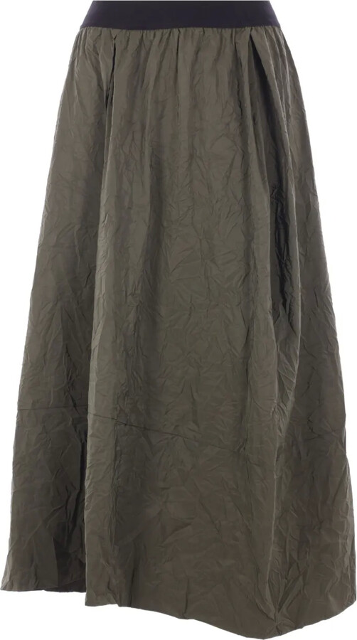 Maria Calderara Asymmetric-Hem Midi Skirt