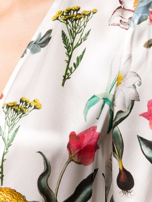 L'Autre Chose Blooming Garden Print Wrap Dress