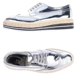 prada silver shoes