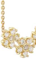 Thumbnail for your product : Jennifer Meyer Women's Diamond Three-Flower Pendant Necklace - Gold