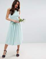 Thumbnail for your product : ASOS DESIGN Bridesmaid midi dress with ruched panel detail