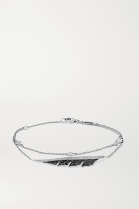 Stephen Webster + Net Sustain Magnipheasant 18-karat Recycled White Gold And Rhodium-plated Diamond Bracelet - one size