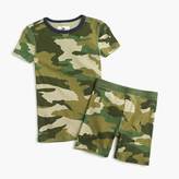 Thumbnail for your product : J.Crew Boys' short-sleeve pajama set in camo