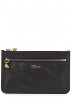 Thumbnail for your product : Alexander McQueen Black leather pouch